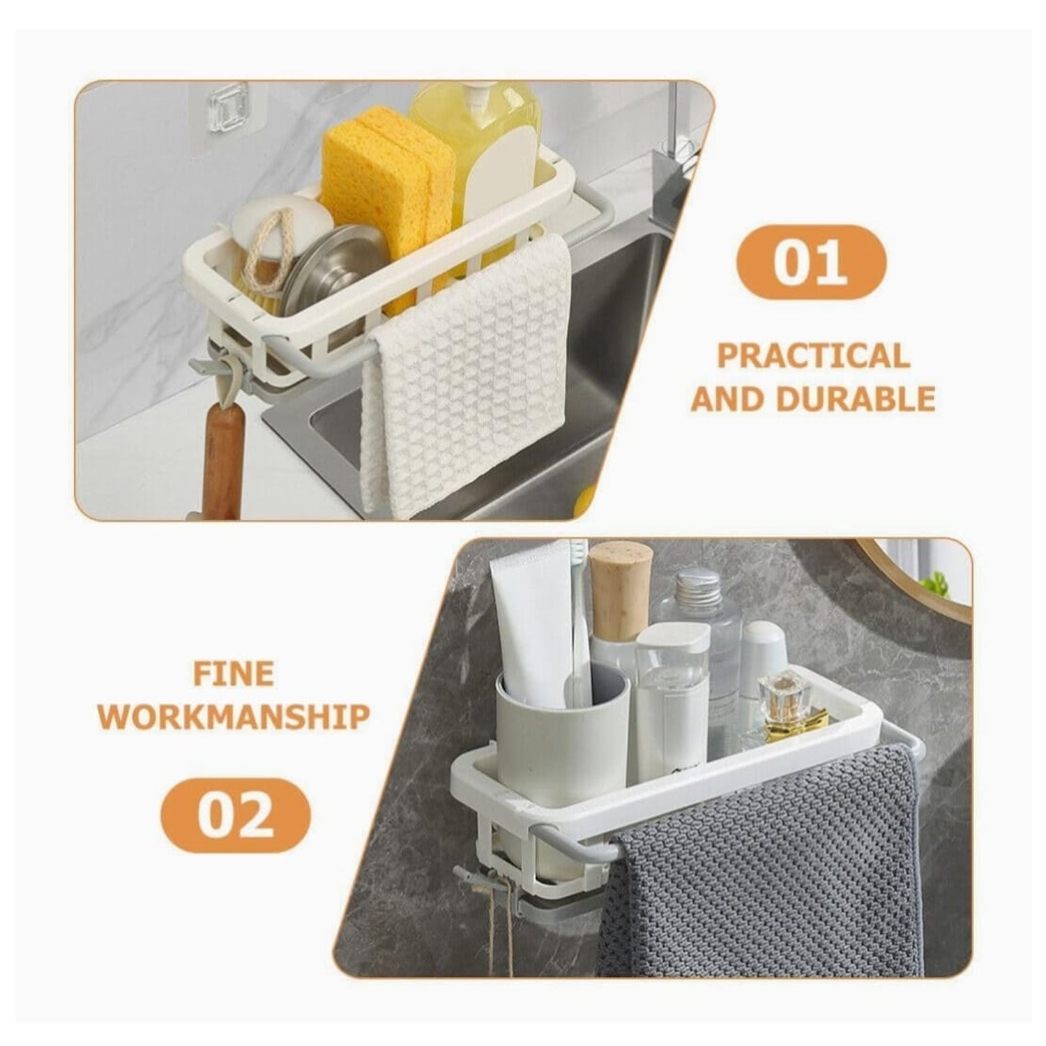 8788 Multipurpose Platic Hanging Drain Rack Retractable Sponge Storage Hanging Rack With Adhesive Hook for Kitchen and Bathroom Dishcloth Holders Basket Drying Tray Organizer 8788 Multipurpose Platic Hanging Drain Rack Retractable Sponge Storage Hanging Rack With Adhesive Hook for Kitchen and Bathroom Dishcloth Holders Basket Drying Tray Organizer